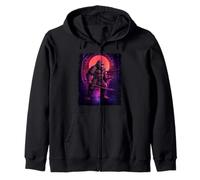 Samurai Bigfoot - Sasquatch Yeti Cryptids Zip Hoodie
