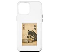 Samurai Black Cat Eating Ramen Watchin Drama Japanese Noodle Case for iPhone 12 Pro Max