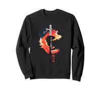 Samurai Blade in Japanese Katana retro vaporwave aesthetic Sweatshirt