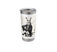 Samurai Bunny Vintage Rabbit Warrior Art Easter Day Men Boys Stainless Steel Insulated Tumbler