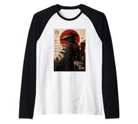 Samurai Bushido Warrior Design Honor Discipline Japanese Art Raglan Baseball Tee