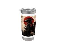 Samurai Bushido Warrior Design Honor Discipline Japanese Art Stainless Steel Insulated Tumbler
