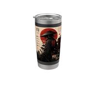 Samurai Bushido Warrior Design Honor Discipline Japanese Art Stainless Steel Insulated Tumbler