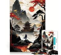 Samurai by The Lake Teenagers 1000 Piece Jigsaw Puzzle Logic Boost Toy Indoor Fun Premium Edge Memorable Gift (38x26cm)