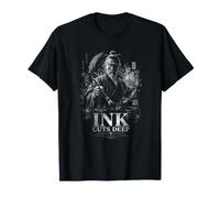 Samurai Calligraphy Ink Cuts Deep The Mark of Intent T-Shirt