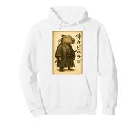 Samurai Capybara Japan Vintage Art Pullover Hoodie