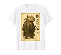 Samurai Capybara Japan Vintage Art T-Shirt