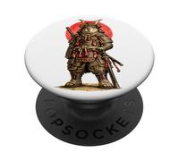 Samurai Capybara Japanese Warrior Vintage Graphic Art Design PopSockets Adhesive PopGrip