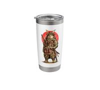 Samurai Capybara Japanese Warrior Vintage Graphic Art Design Stainless Steel Insulated Tumbler