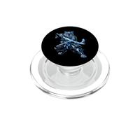 Samurai Cat Blue Warrior Katana Sword Anime Ninja PopSockets PopGrip for MagSafe