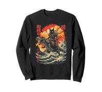 Samurai Cat Dinosaur Sweatshirt