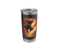 Samurai Cat - Fiery Ninja Jump Stainless Steel Insulated Tumbler