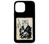 Samurai Cat Funny Vintage Ukiyo-e Art Warrior Japanese Japan Case for iPhone 13 Pro Max