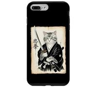 Samurai Cat Funny Vintage Ukiyo-e Art Warrior Japanese Japan Case for iPhone 7 Plus/8 Plus