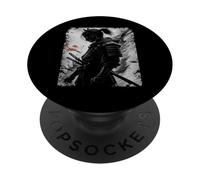 Samurai Cat Graphic Warrior Vintage Japanese Art Anime PopSockets Adhesive PopGrip