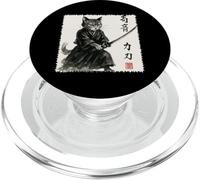 Samurai Cat Japanese Warrior Tradition Ukiyo-E PopSockets PopGrip for MagSafe