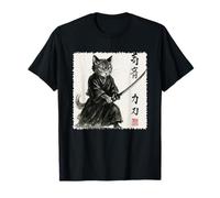 Samurai Cat Japanese Warrior Tradition Ukiyo-E T-Shirt