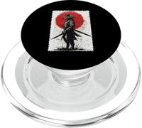 Samurai Cat Japanese Warrior Wood Art Japan PopSockets PopGrip for MagSafe
