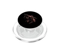 Samurai Cat Katana Red Warrior Japanese Armor PopSockets PopGrip for MagSafe