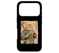 Samurai Cat Loves Ramen Funny Anime Japanese Artwork Samurai Case for iPhone 17 Pro