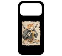 Samurai Cat Loves Ramen Funny Anime Japanese Artwork Samurai Case for iPhone 17 Pro Max