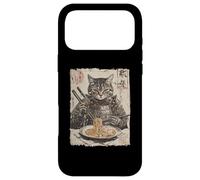 Samurai Cat Loves Ramen Funny Anime Japanese Artwork Samurai Case for iPhone 17 Pro Max