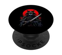 Samurai Cat PopSockets Adhesive PopGrip