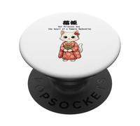 Samurai Cat Project Cat-Princess Sakura PopSockets Adhesive PopGrip