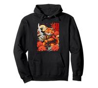 Samurai Cat Pullover Hoodie