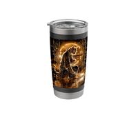 Samurai Cat Ronin Japanese Warrior Katana Art Stainless Steel Insulated Tumbler