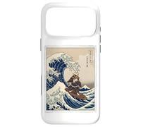 Samurai Cat Surfing The Great Wave Off Kanagawa Ukiyo-e Art Case for iPhone 17 Pro Max