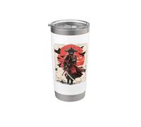 Samurai Cat, Vintage Japanese Warrior Art | Anime & Samurai Stainless Steel Insulated Tumbler