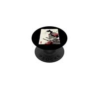 Samurai Cat Warrior Ink Artwork Kawaii Anime Cat Samurai PopSockets Adhesive PopGrip
