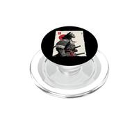 Samurai Cat Warrior Ink Artwork Kawaii Anime Cat Samurai PopSockets PopGrip for MagSafe