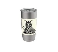 Samurai Cat Warrior Kimono Katana Sword Traditional Japanese Stainless Steel Insulated Tumbler