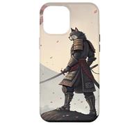 Samurai Cat Warrior Under Cherry Blossom Sky Case for iPhone 12 Pro Max