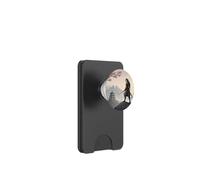 Samurai Cat Warrior Under Cherry Blossom Sky PopSockets PopWallet for MagSafe