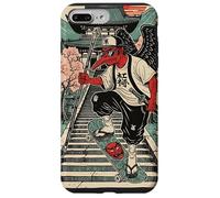 Samurai Crow Skateboarding Temple Art Japanese Oni Case for iPhone 7 Plus/8 Plus