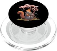 Samurai Cute Squirrel Graphic Japanese Culture Warrior PopSockets PopGrip for MagSafe