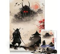 Samurai Demon Japan Jigsaw Puzzle 1000 Piece for Teenagers Reason Skill Toy Relaxing Fun Exact Cut (38x52cm)