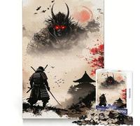 Samurai Demon Japan Jigsaw Puzzle 1000 Piece for Teenagers Reason Skill Toy Relaxing Fun Exact Cut (50x75cm)