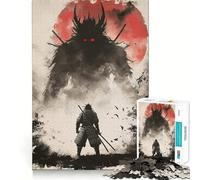 Samurai Demon Japan Jigsaw Puzzles for Adults 1000 Piece Strengthen Recall Casual Fun Quality Edge Stylish Gift (50x75cm)