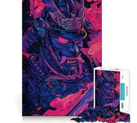 Samurai Demon Warrior 1000 Piece Jigsaw Puzzles for Adults Jigsaw Recall Boost Mental Relax Smooth Cut Birthday Gift (38x52cm)