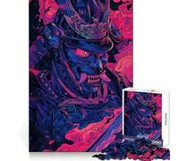 Samurai Demon Warrior 1000 Piece Jigsaw Puzzles for Adults Jigsaw Recall Boost Mental Relax Smooth Cut Birthday Gift (38x52cm)