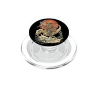 Samurai Dinosaur Warrior Velociraptor Falcon Vintage Japan PopSockets PopGrip for MagSafe