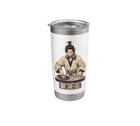 Samurai DJ Kanji Sign Night Club Theme Japanese Script Stainless Steel Insulated Tumbler