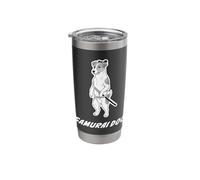 Samurai Dog Jack Russell Terrier | Funny Katana Warrior Stainless Steel Insulated Tumbler
