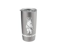 Samurai Dog Jack Russell Terrier | Funny Katana Warrior Stainless Steel Insulated Tumbler