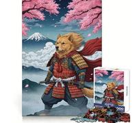Samurai Dog Mount Fuji 1000 Pieces Jigsaw Puzzles for Teenagers Mental Toy Stress Relief Premium Cut (50x75cm)