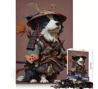 Samurai Dog Warrior Hard Jigsaw Puzzle for Adults 1000 Pieces Intellect Toy Cozy Time Quality Cut (38x52cm)